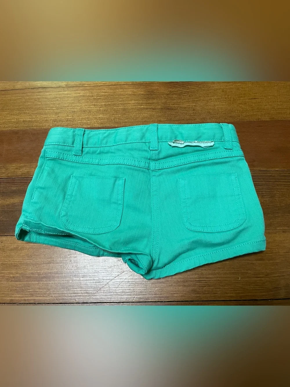 Stella McCartney Kids Turquoise Green Kids Shorts Size 2